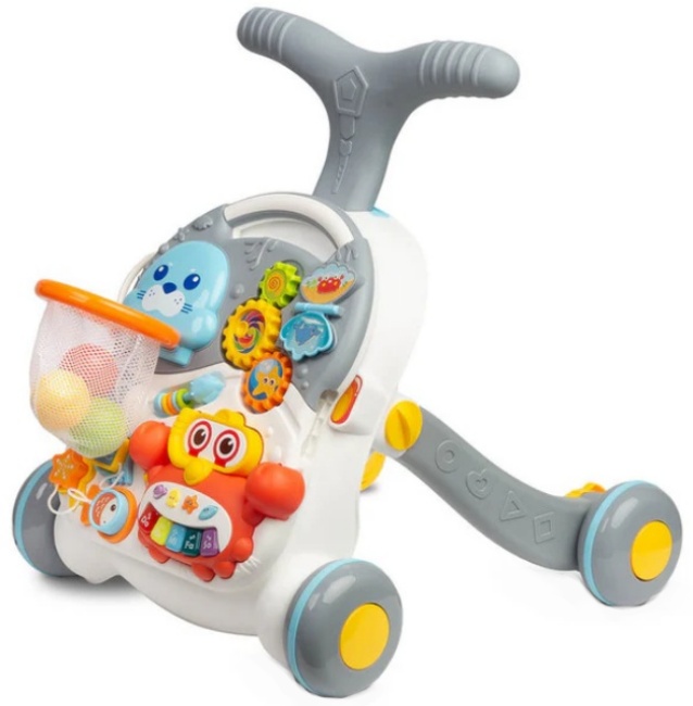 Premergător pentru bebeluși  2 в 1 Caretero Toyz - Spark, Grey