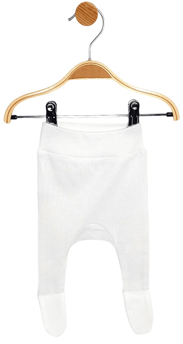 Pantalonași pentru bebeluși -Dres Rainy - Ecru , 56 cm, 1-2 luni