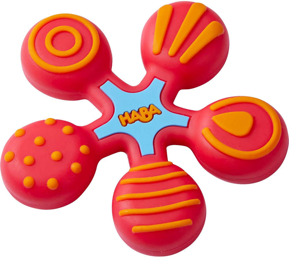 Haba Baby Silicone Teether, Red Star
