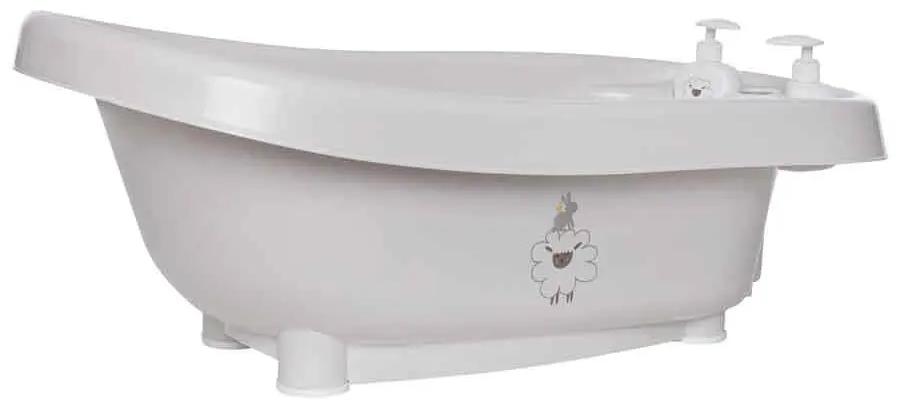 Cadă pentru bebeluși cu termometru și accesorii Bebe-Jou - Click, Tiny Sheep