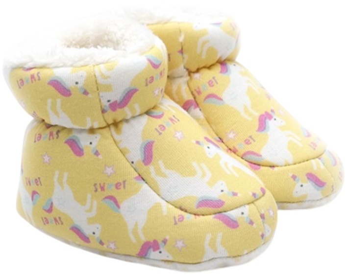 Incaltaminte -Botosei  Funny baby - Unicorn, mărimea 19, 11-15 luni , galben