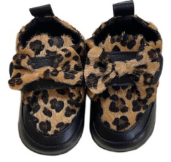 LoveMAXX Bentițe pentru bebeluși - Leopard, mărimea 18, negre