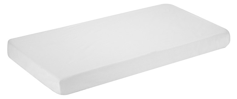 Cearșaf de pat pentru bebeluși cu elastic Interbaby - 70 x 140 cm, alb