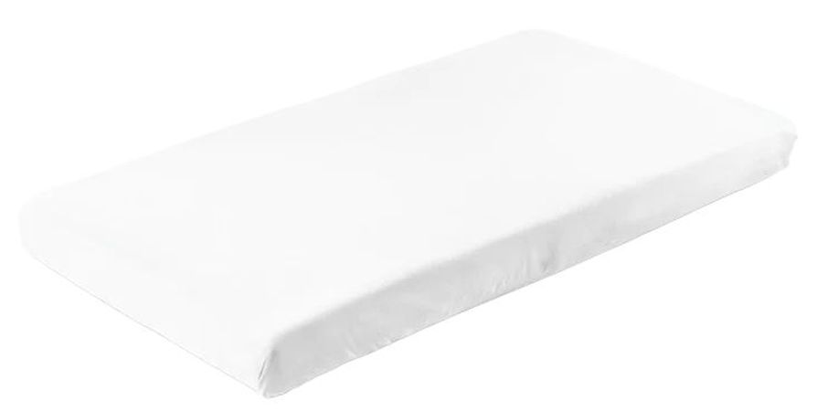 Cearșaf pentru bebeluși cu bandă elastică  Sensillo - 120 х 60 cm, alb