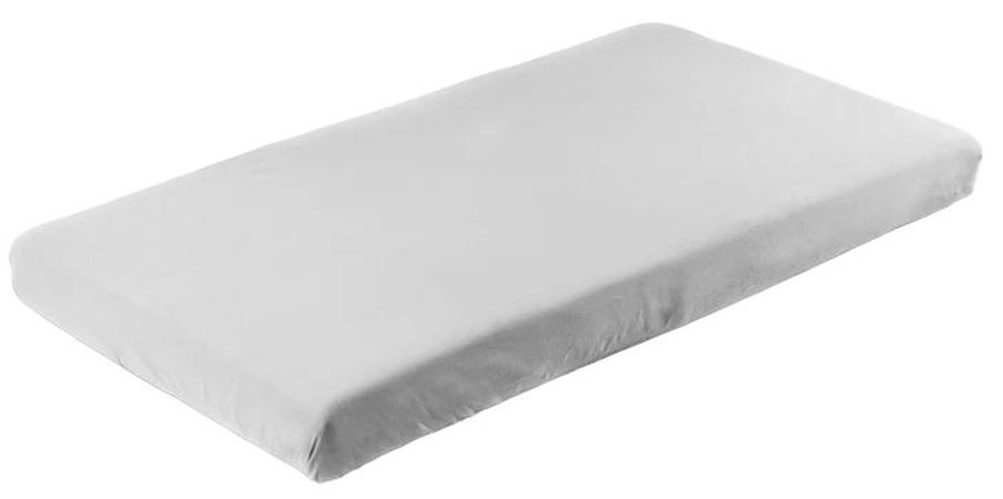 Cearșaf pentru bebeluși cu bandă elastică  Sensillo - 120 х 60 cm, gri