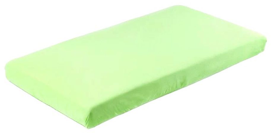 Cearșaf pentru bebeluși cu bandă elastică  Sensillo - 120 х 60 cm, verde