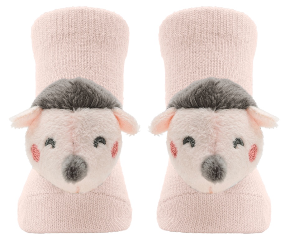 Șosete pentru bebeluși  KikkaBoo - Hedge-hugs, 3D, 0luni+