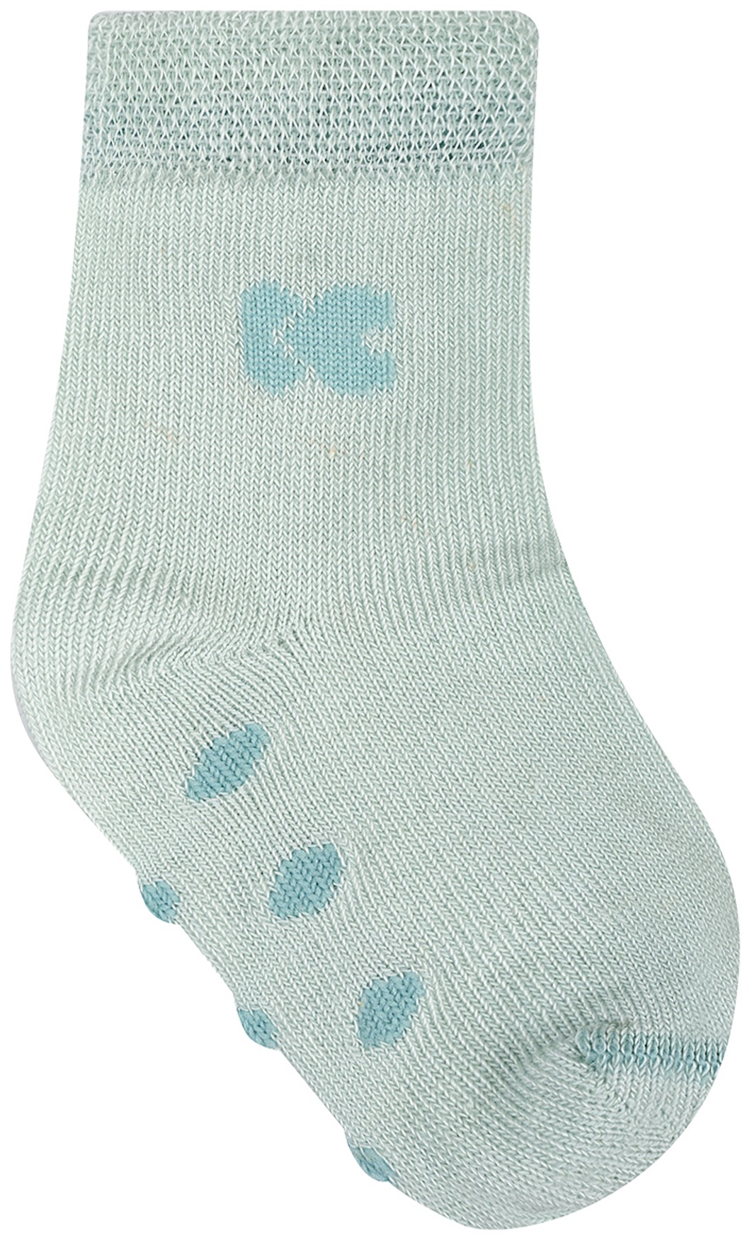 Șosete pentru bebeluși cu talpă în relief KikkaBoo Sleepy Sheep - 0-6 luni, verde