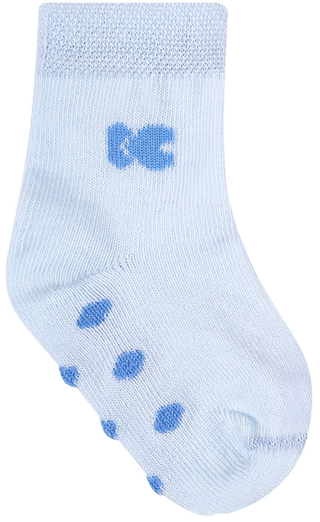 Șosete pentru bebeluși cu talpă în relief KikkaBoo Stripy Friends - 1-2 ani, albastru