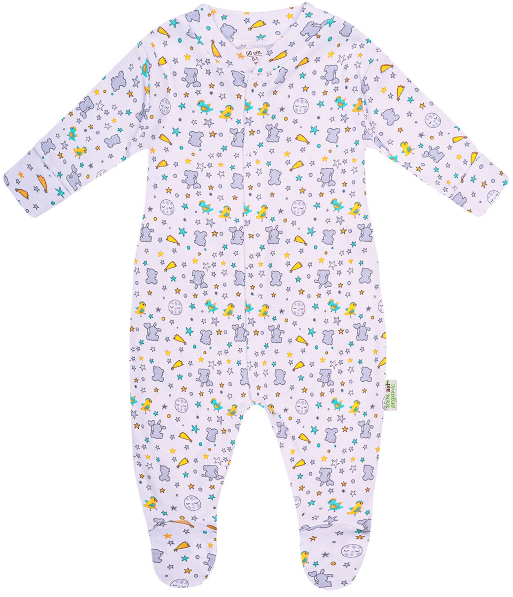 Salopetă pentru bebeluşi Bio Baby - 74 cm, 6-9 luni, multicolor