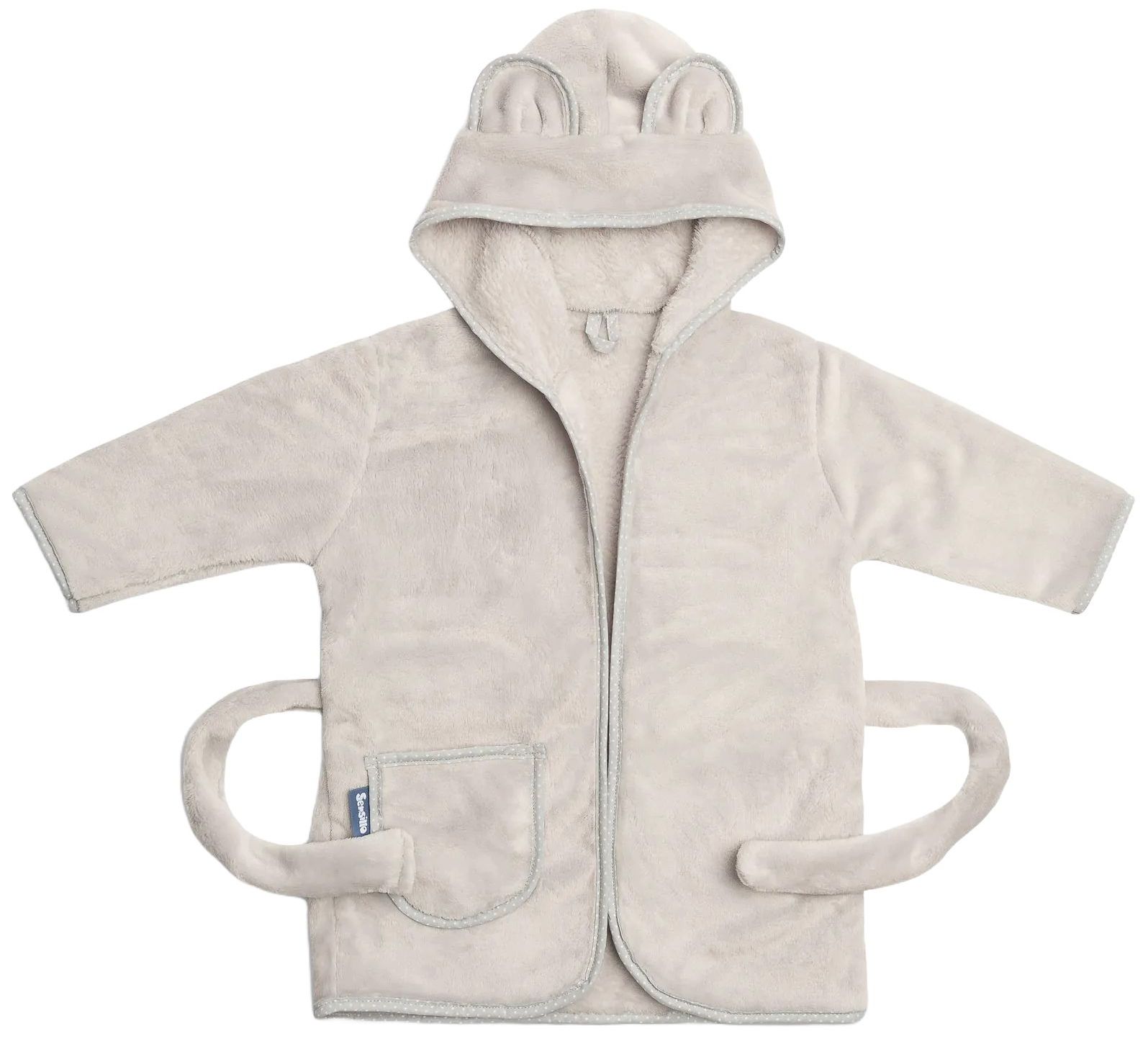 Halat de baie pentru bebeluși cu glugă Sensillo - Teddy Bear, 1-2ani, gri