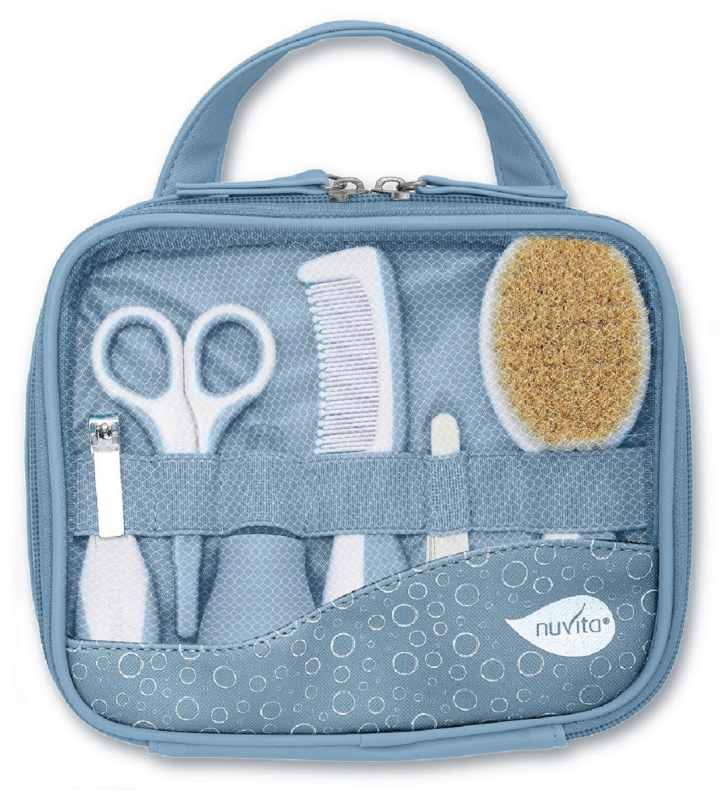 Set de igienă pentru bebeluși Nuvita cu accesorii - albastru pudră