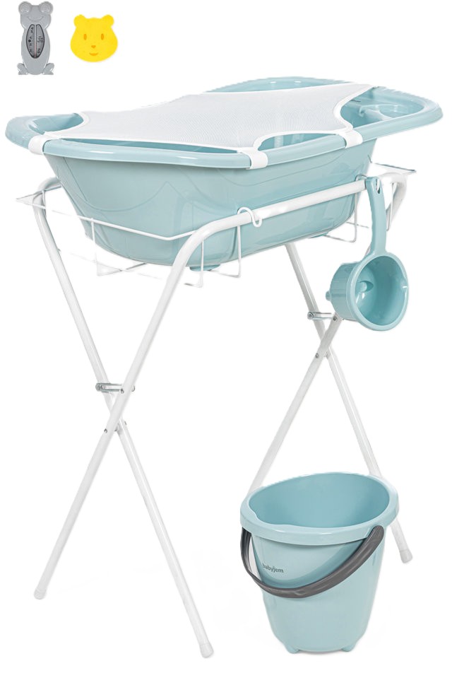 Set pentru baie bebe din 7 piese  BabyJem - Soft Blue