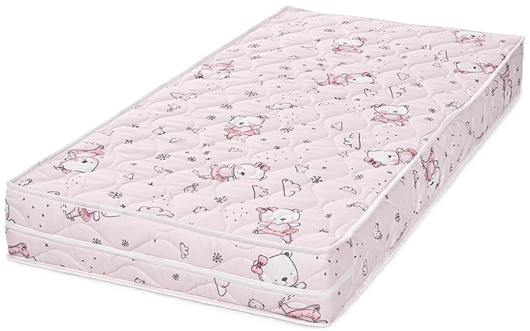 Saltea pentru bebeluşi cu spumă Lorelli - Relax, 70 х 140 cm, urs balerină roz