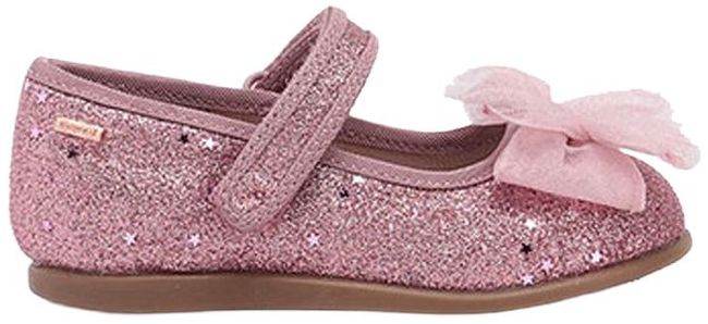 Bareta de pantofi cu sclipici - culoare roz meta25