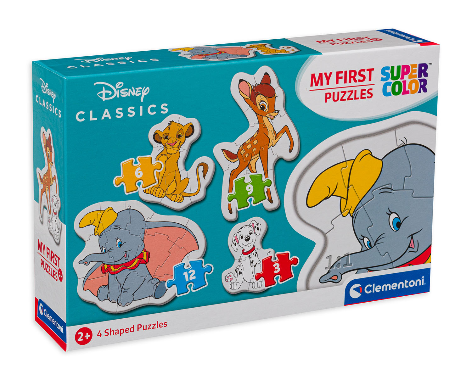 Puzzle bebe Clementoni 4 în 1 - Animalute prieteni