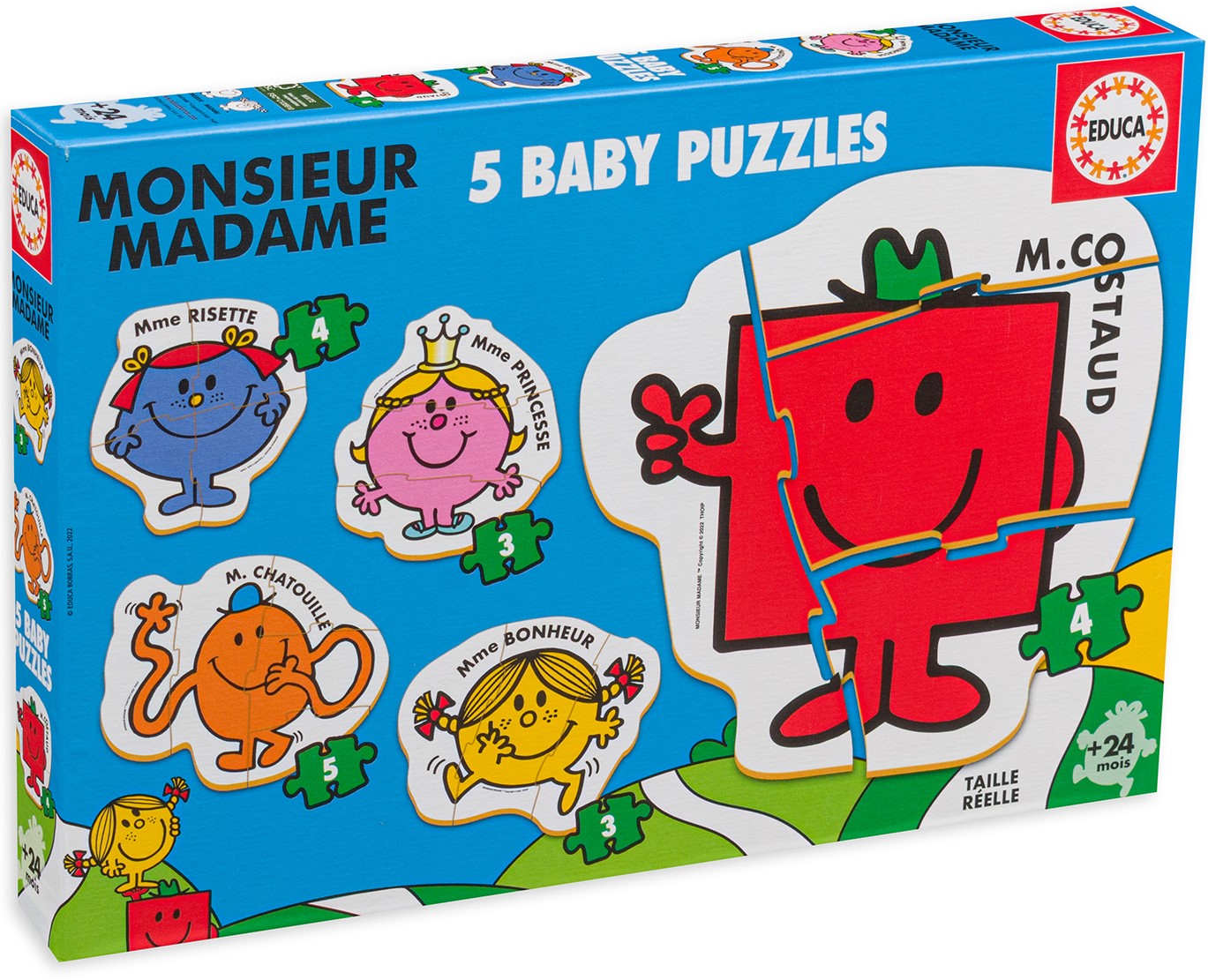 Puzzle pentru bebeluși Educa 5 în 1 - Mr. Men