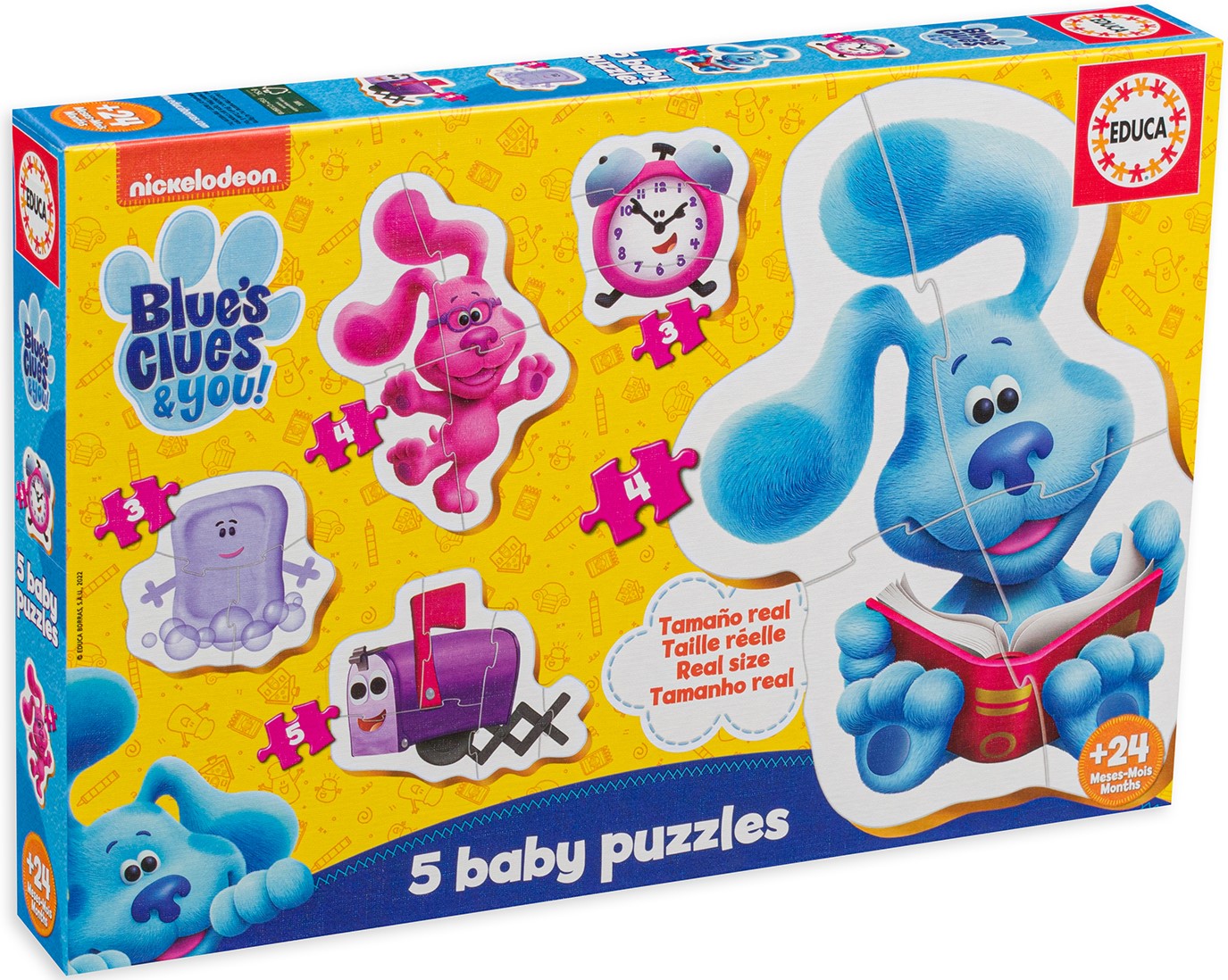 Educa Baby Puzzle 5 în 1 - Blu's Mysteries