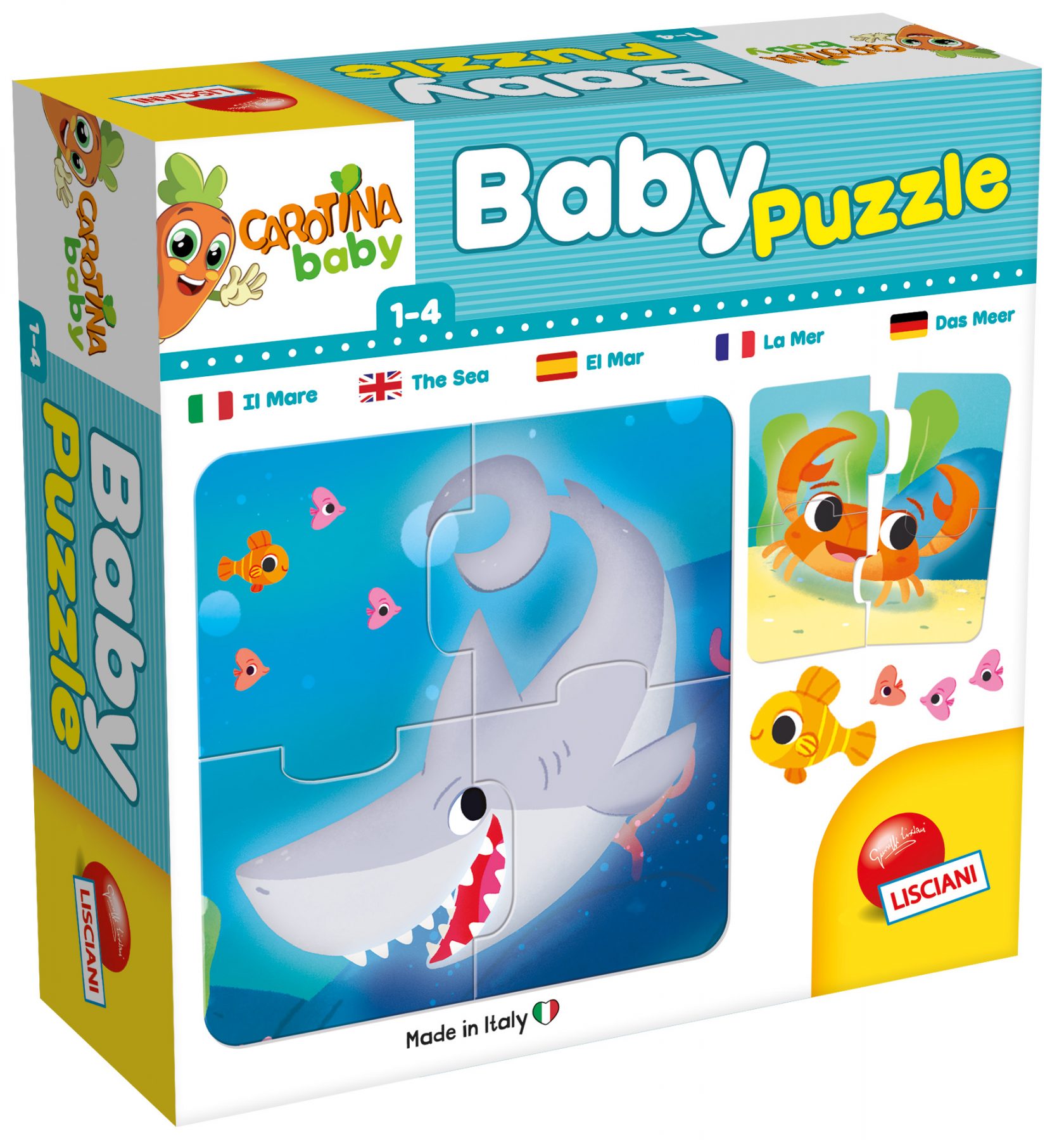 Puzzle pentru bebeluși Lisciani din 6 х 4 piese - Marea