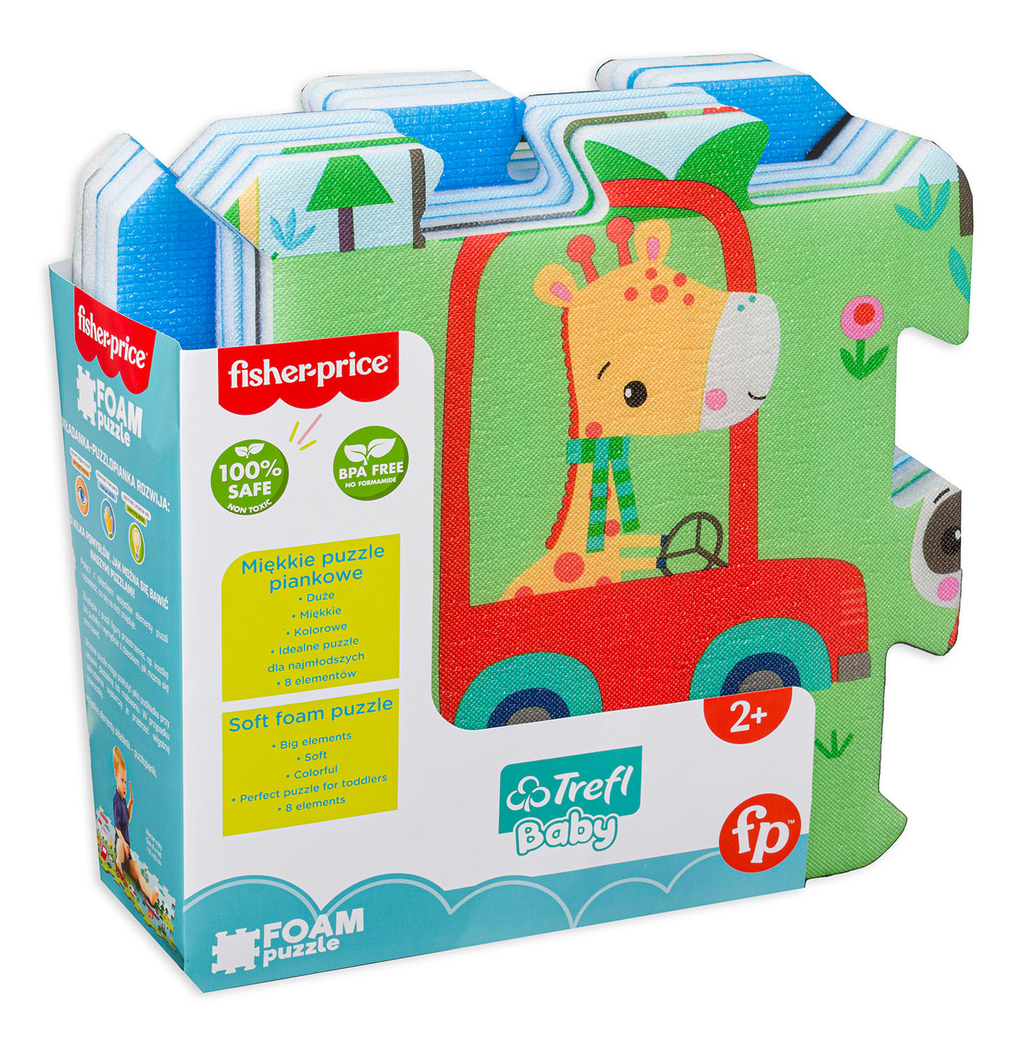 Puzzle pentru podea pentru bebeluși Trefl din 8 piese - In Parc