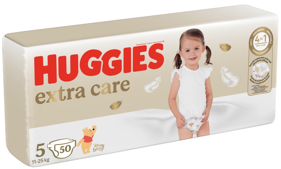 Scutece Extra Care Marimea 5, 11-25kg, 50 bucati, Huggies - imagine 3