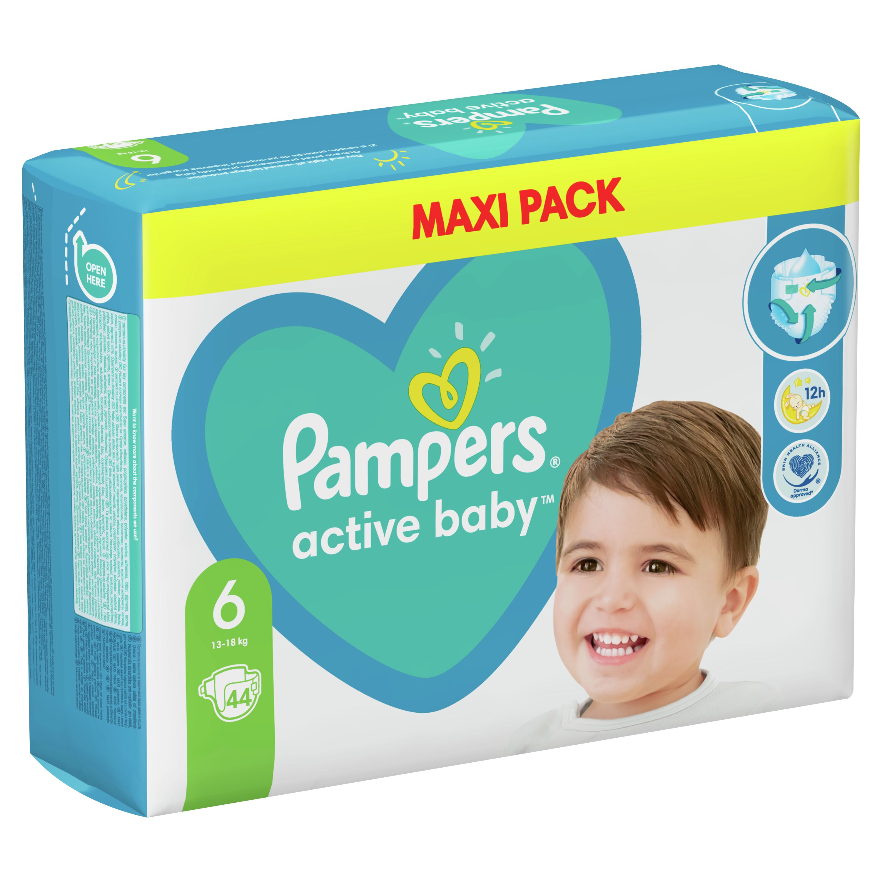 Scutece bebelusi Pampers - Active Baby 6, XL, 44 buc.