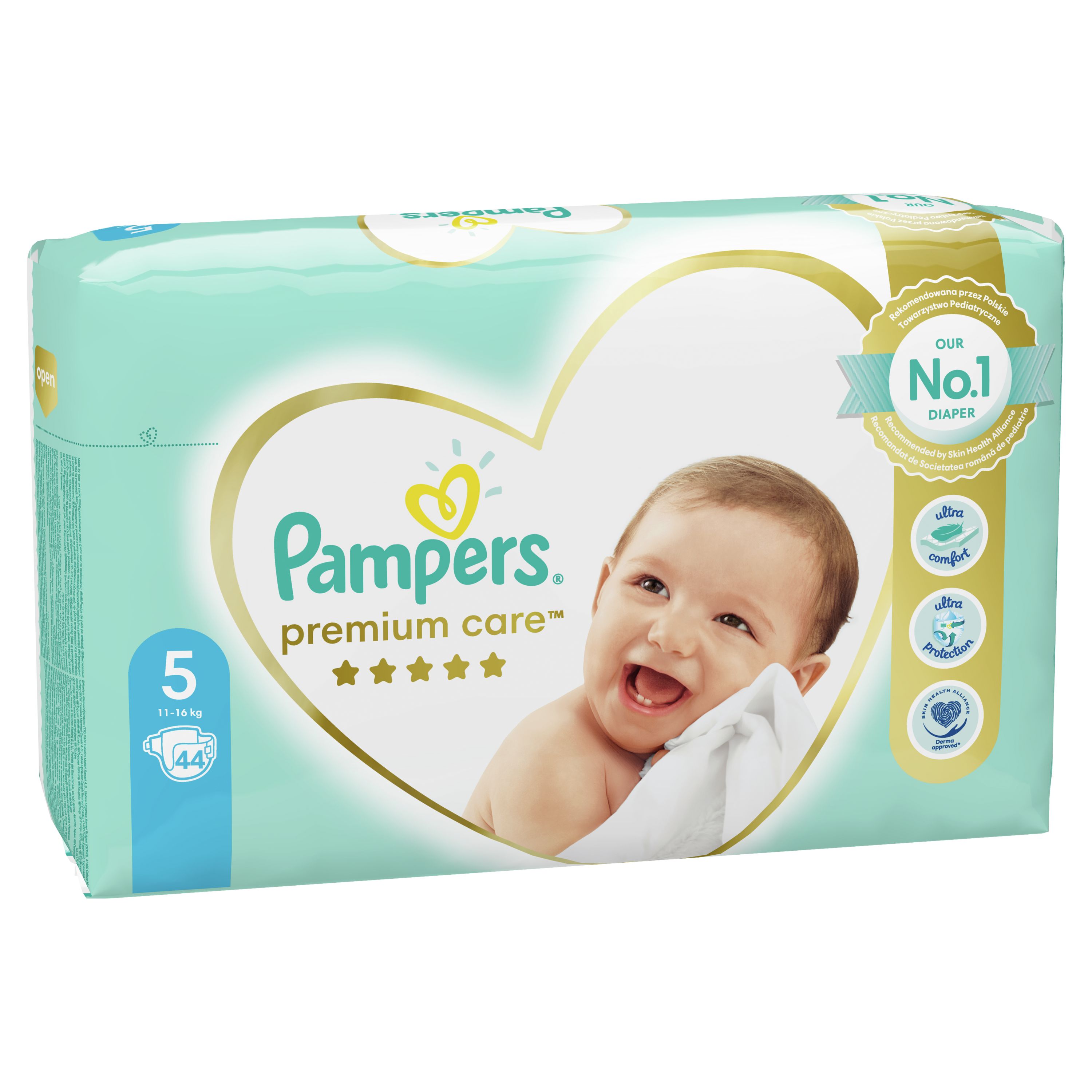 Scutece bebelusi Pampers - Premium Care 5, 44 buc.