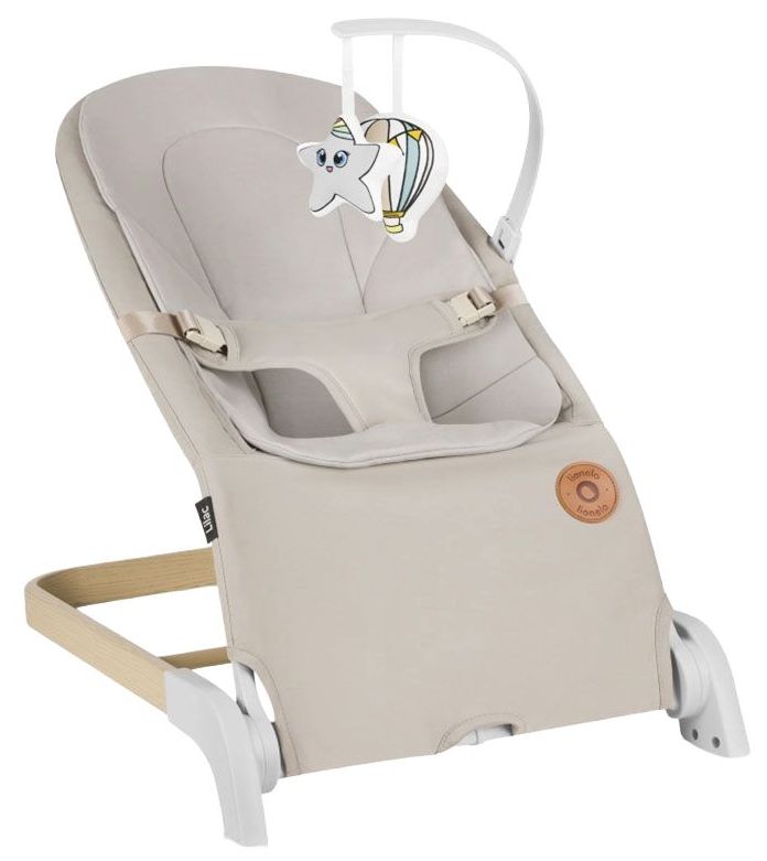 Șezlong pentru bebeluși Lionelo - Lilac, Beige Sand