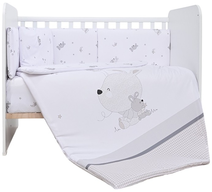 Set de dormit pentru bebeluși Lorelli - Smile, Little Rabbits, gri