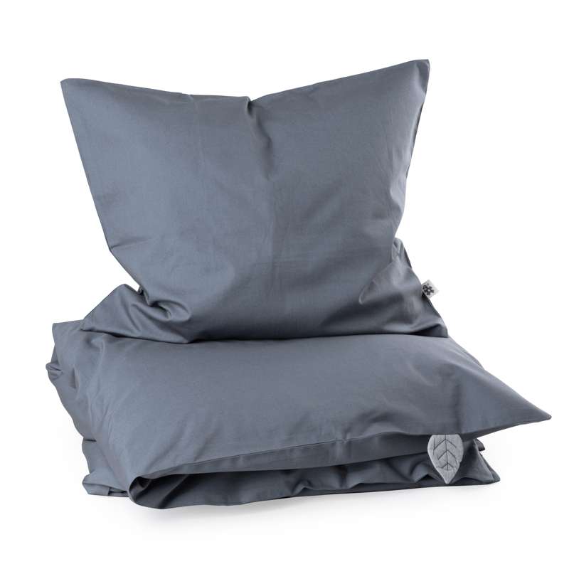 Set lenjerie de pat pentru bebeluși din 2 piese Sebra - Forest Lake Blue, 100 x 70 cm