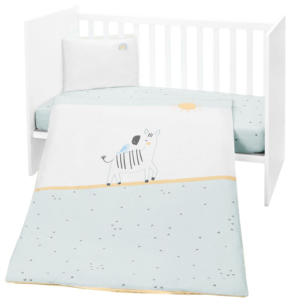 Set dormitor bebelus din 3 piese  KikkaBoo Stripy Friends