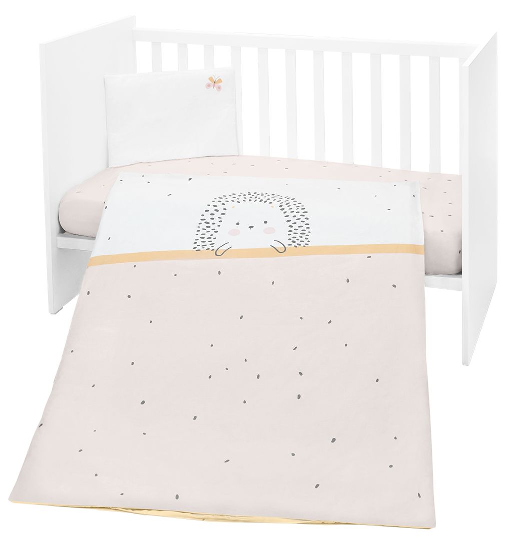 Set de 5 piese de lenjerie de pat pentru copii KikkaBoo - Hedge hugs