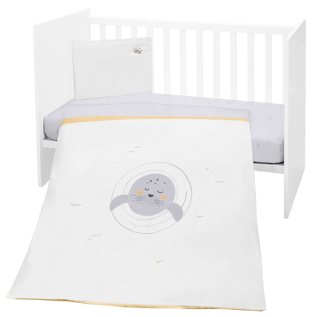 Set de 5 piese de lenjerie de pat pentru copii KikkaBoo - Seally Me