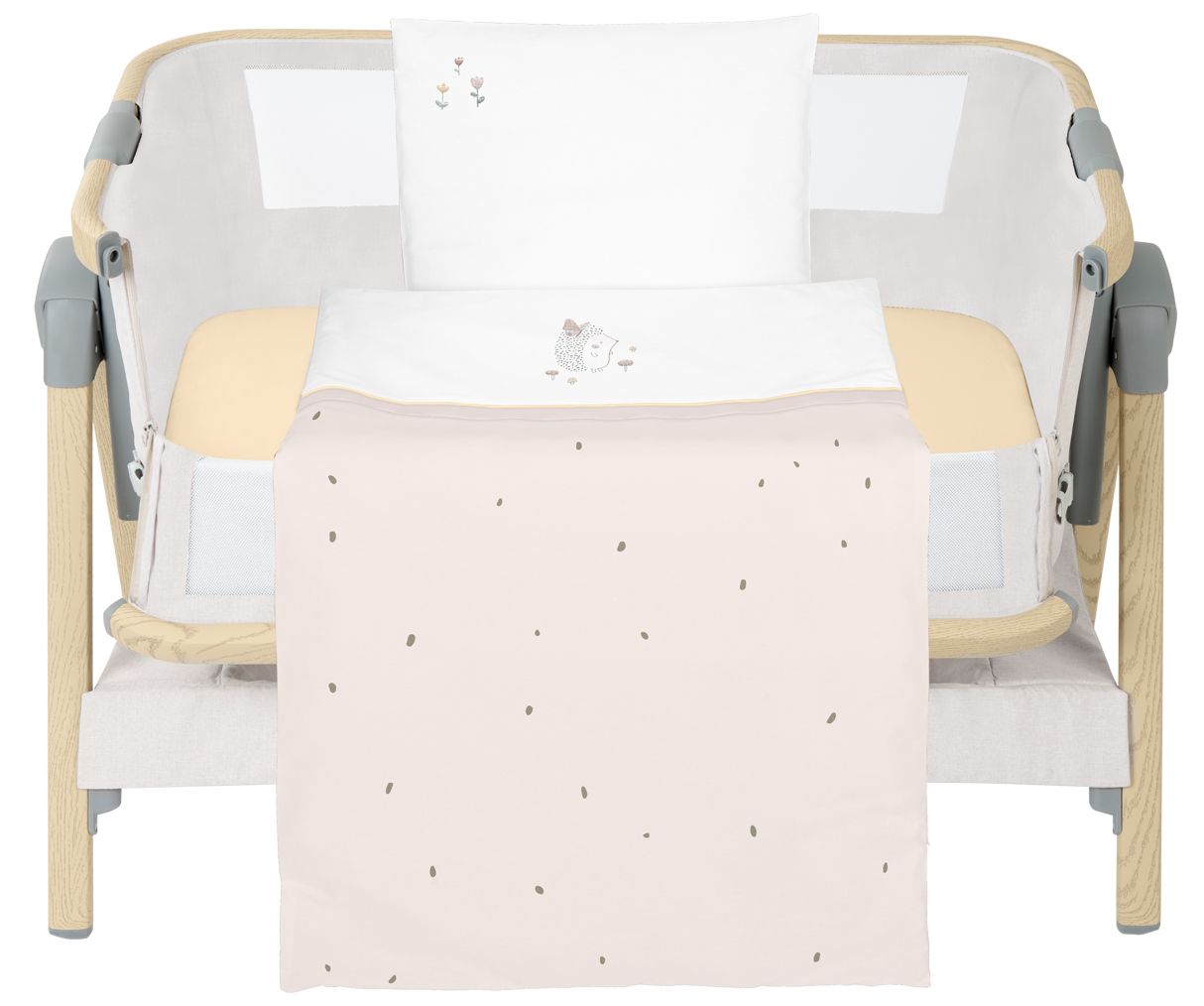 Set de dormit din 5 piese pentru mini patut  KikkaBoo Hedge-hugs