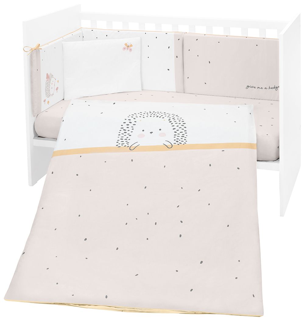 Set dormitor bebeluș din 6 piese KikkaBoo Hedge-hugs - 70 х 140 cm
