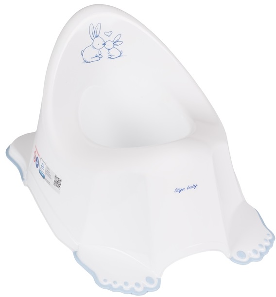 Bebelușul Anatomic Potty Tega Baby - Iepuraș, Alb
