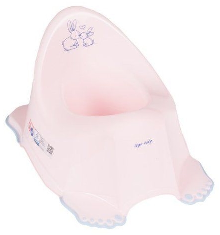 Oală anatomică pentru bebeluși Tega Baby - Iepurași, roz