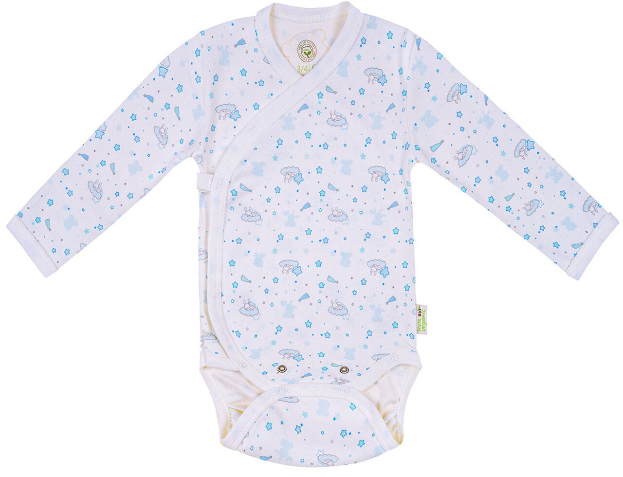 Body pentru bebeluşi Bio Baby - Bumbac organic, 74 cm, 6-9 luni