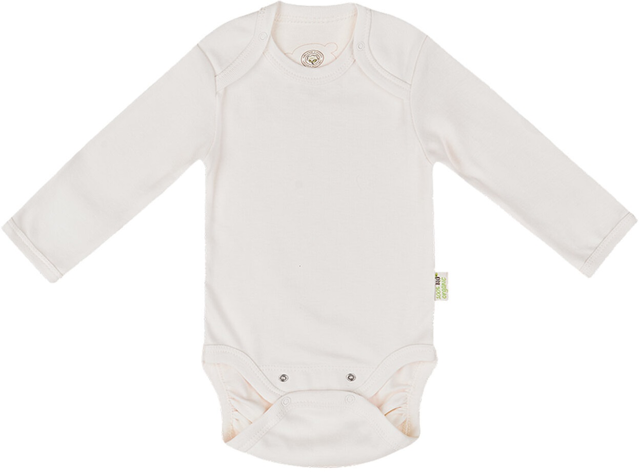 Body pentru bebeluşi Bio Baby - Bumbac organic, 74 cm, 6-9 luni, ecru