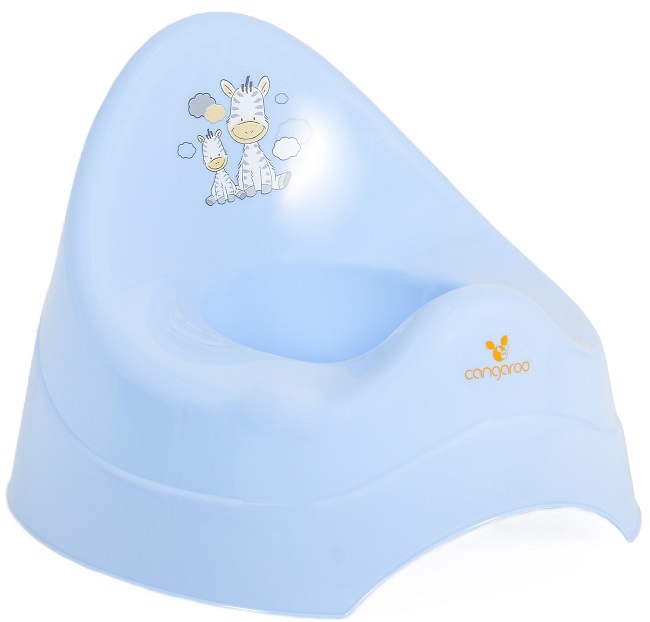 Oliță pentru copii Cangaroo - Zebra, albastru pastel