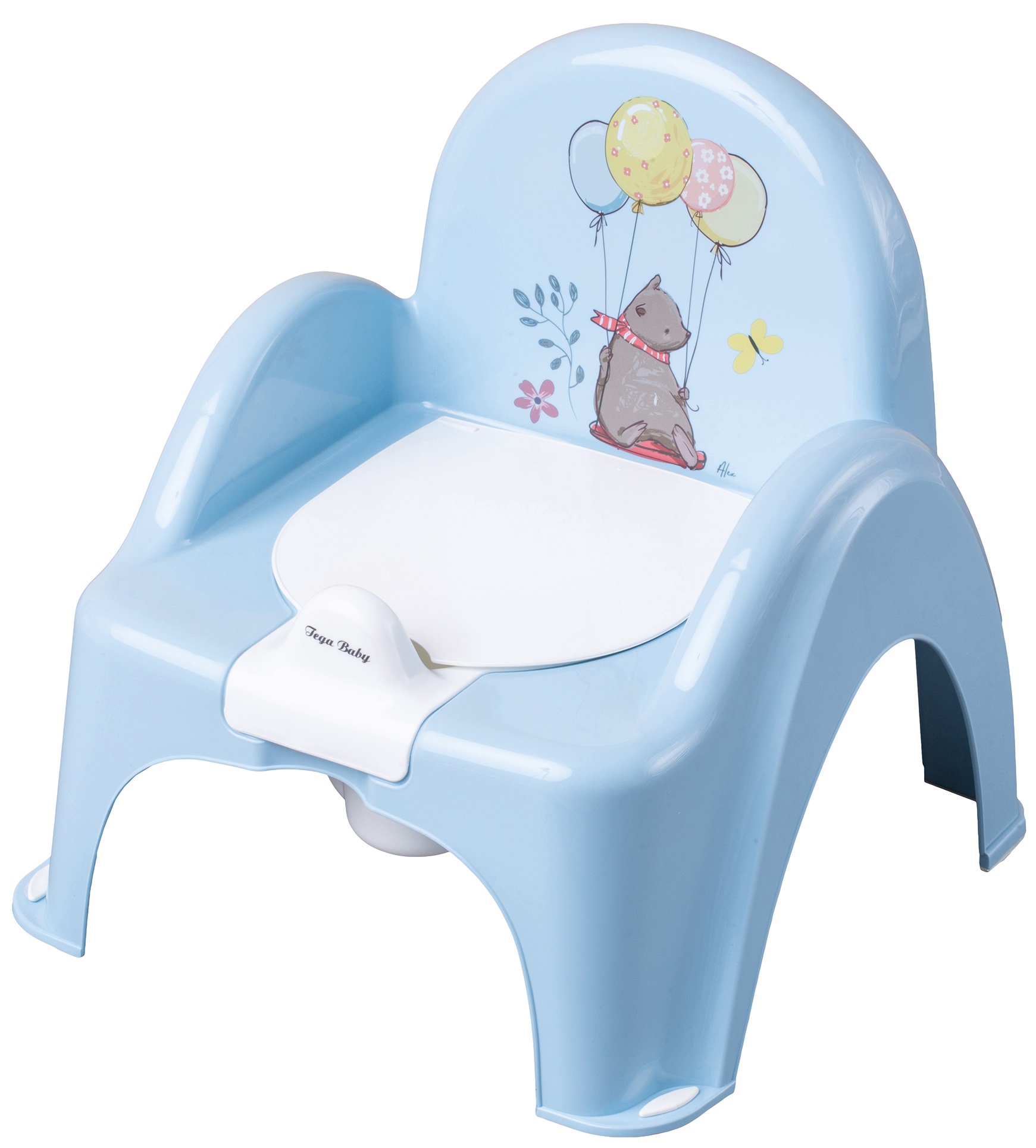 Oliță-scaun pentru bebeluşi Tega Baby - Forest Fairy Tale, albastru