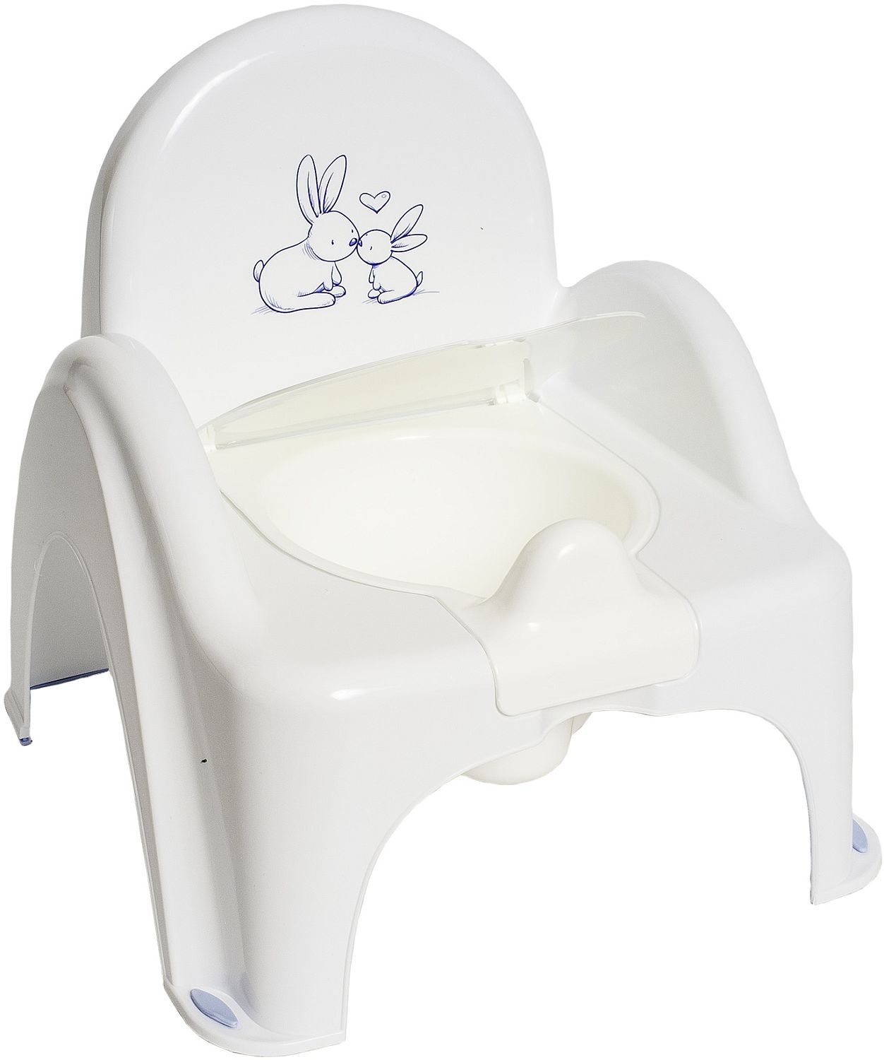 Oală pentru bebeluși scaun Tega Baby Little Bunnies - Alb