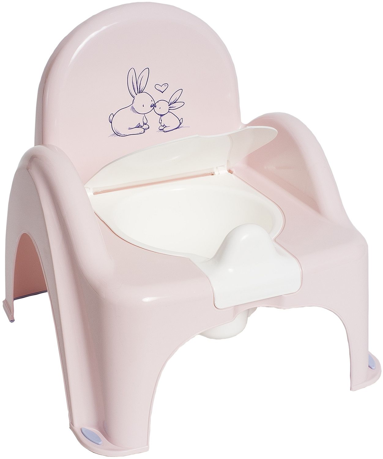 Oală pentru bebeluși scaun Tega Baby Little Bunnies - Roz