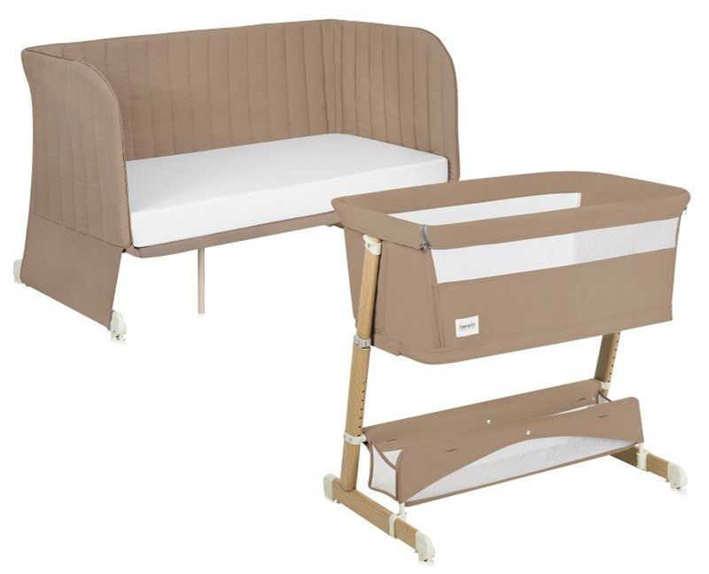 Pătuț pentru bebeluși 5 în 1 Lionelo - Thomi Plus, Beige Carmel