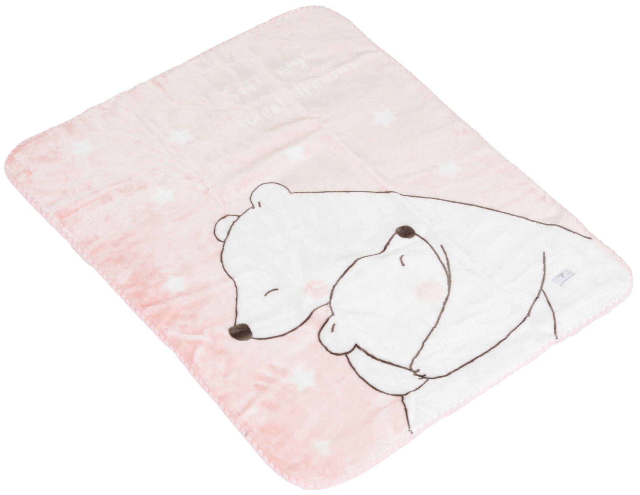 Pătură pentru bebeluși Cangaroo - Softy Sweet hugs, 80 х 110 cm, roz