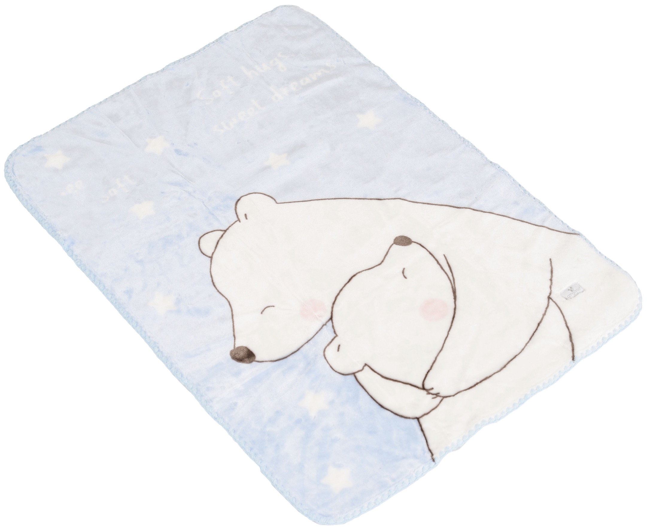 Pătură pentru bebeluși Cangaroo - Softy Sweet hugs, 80 х 110 cm, albastru