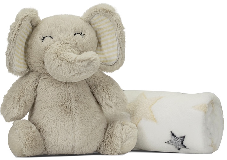 elefant albastru Lorelli - Nappy, 90 х 75 cm, elefant bej