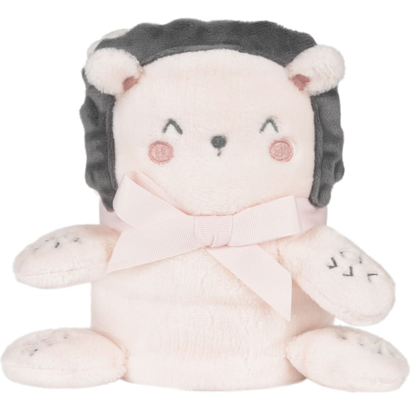 Pătură pentru bebeluși cu broderie 3D KikkaBoo - Hedge-hugs