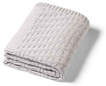 Păturică tricotată pentru bebeluși BabyOno - 75x100 cm, gri