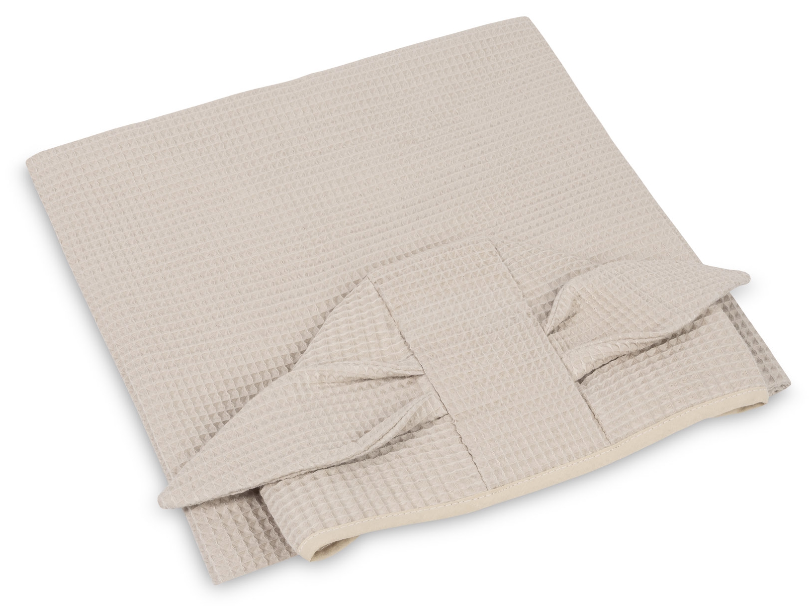 Poncho pentru bebeluși Sensillo – bumbac gofrat, 70 x 60 cm, bej